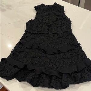 Elegant Black Lace Dress